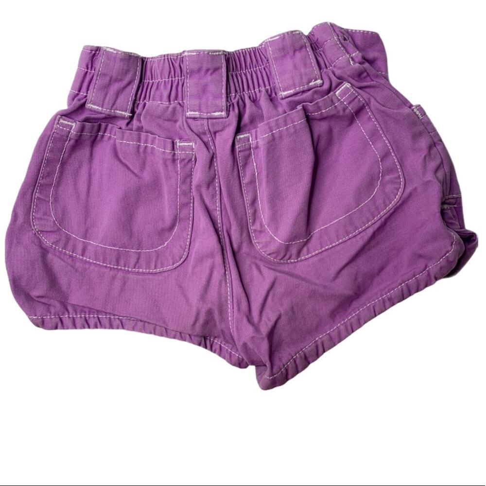 Circo 2T purple zip up jean style cotton shorts - Picture 2 of 3